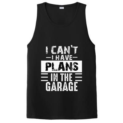 I Cant I Have Plans In The Garage Funny Retro Car Mechanic PosiCharge Competitor Tank