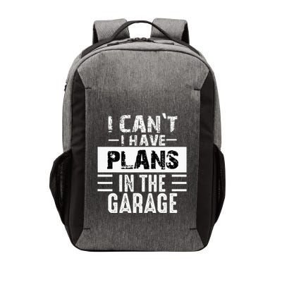 I Cant I Have Plans In The Garage Funny Retro Car Mechanic Vector Backpack