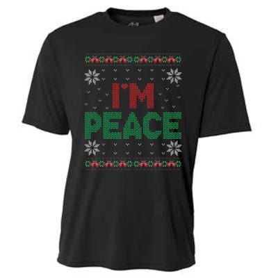 I Come In Peace IM Peace Matching Ugly Christmas Gift Cooling Performance Crew T-Shirt