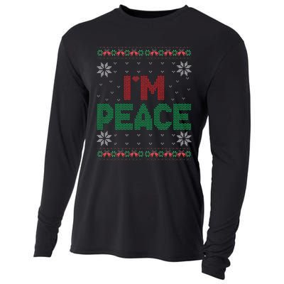 I Come In Peace IM Peace Matching Ugly Christmas Gift Cooling Performance Long Sleeve Crew