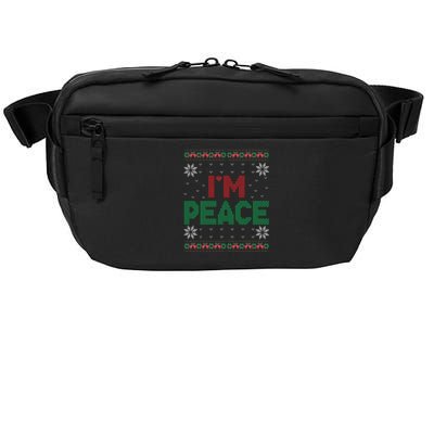 I Come In Peace IM Peace Matching Ugly Christmas Gift Crossbody Pack