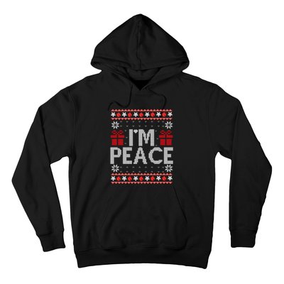 I Come In Peace IM Peace Matching Ugly Christmas Sweater Sweatshirt Hoodie