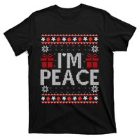 I Come In Peace IM Peace Matching Ugly Christmas Sweater Sweatshirt T-Shirt