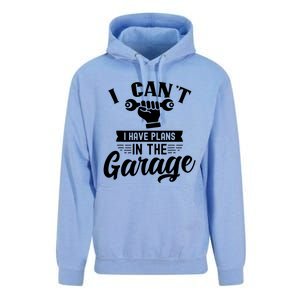 I Can't I Have Plans In The Garage Tools Mechanic Car Hobby Great Gift Unisex Surf Hoodie