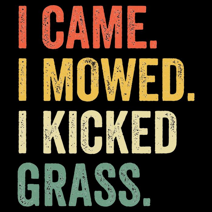 I Came I Mowed I Kicked Grass Funny Lawn Mowing Gardener Impact Tech Backpack