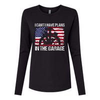 I Cant I Have Plans In The Garage Fathers Day Car Mechanics Womens Cotton Relaxed Long Sleeve T-Shirt