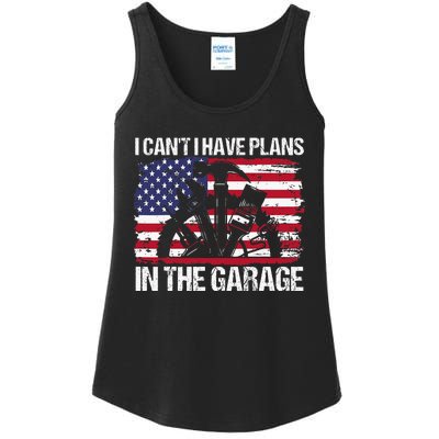 I Cant I Have Plans In The Garage Fathers Day Car Mechanics Ladies Essential Tank