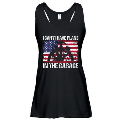 I Cant I Have Plans In The Garage Fathers Day Car Mechanics Ladies Essential Flowy Tank