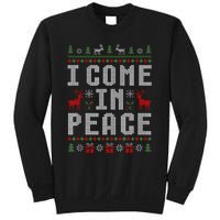 I Come In Peace IM Peace Matching Couple Christmas Pajamas Sweatshirt