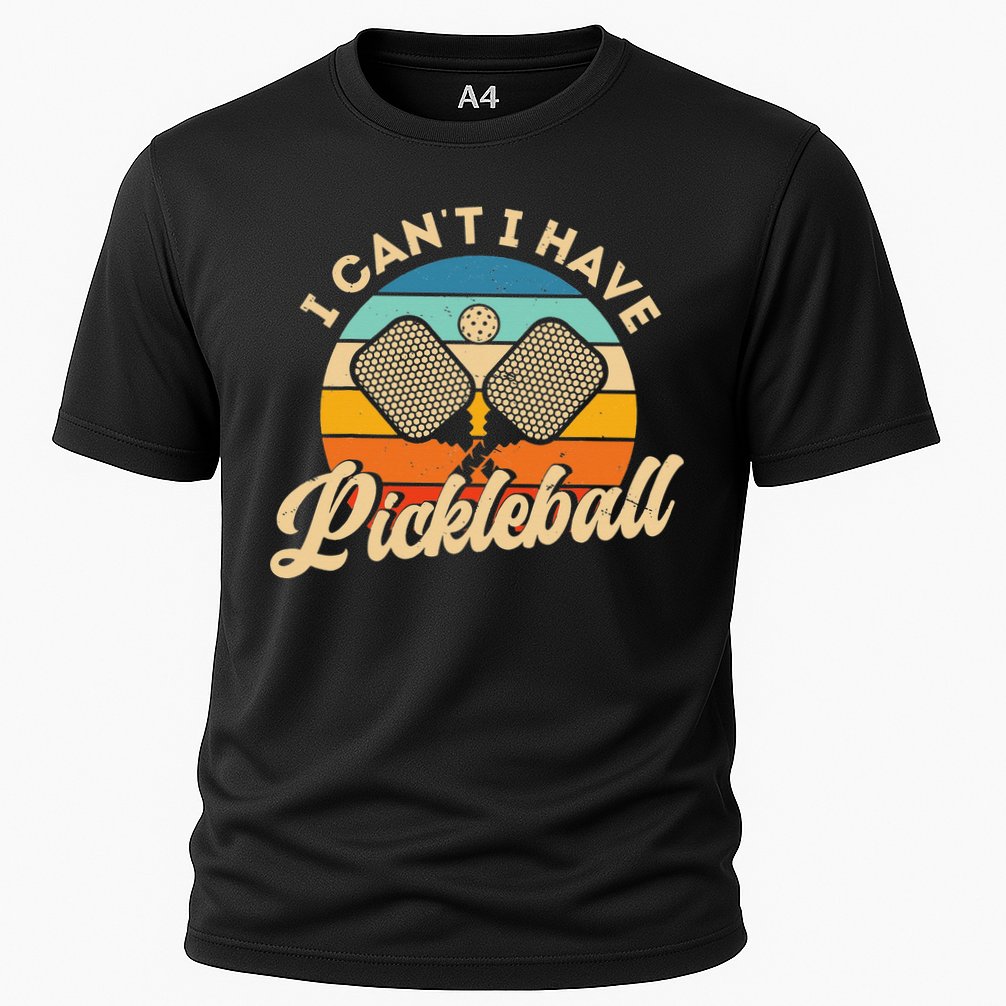 I Can't I Have Pickleball Funny Distressed Retro Vintage Performance Shirt