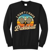 I Can't I Have Pickleball Funny Distressed Retro Vintage Sweatshirt