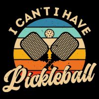 I Can't I Have Pickleball Funny Distressed Retro Vintage Sweatshirt