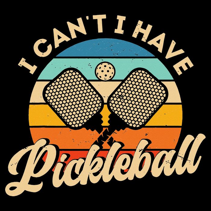 I Can't I Have Pickleball Funny Distressed Retro Vintage Sweatshirt