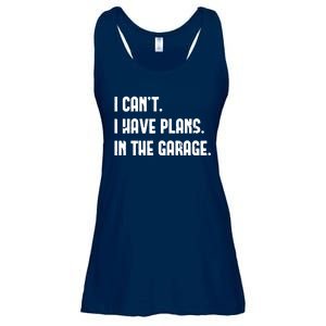 I Cant I Have Plans In The Garage Fathers Day Car Mechanics Short Sleeve Ladies Essential Flowy Tank