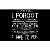 I Came I Saw I Forgot What I Was Doing Retraced Bumper Sticker