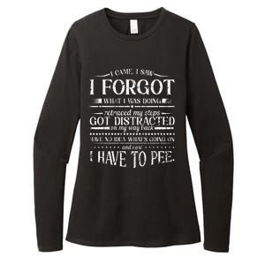 I Came I Saw I Forgot What I Was Doing Retraced Womens CVC Long Sleeve Shirt