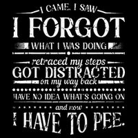 I Came I Saw I Forgot What I Was Doing Retraced Mousepad