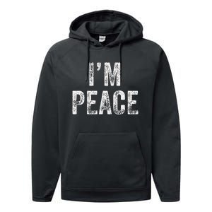 I Come In Peace IM Peace Funny Matching Couple Lovers Performance Fleece Hoodie