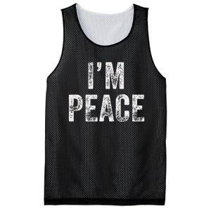 I Come In Peace IM Peace Funny Matching Couple Lovers Mesh Reversible Basketball Jersey Tank