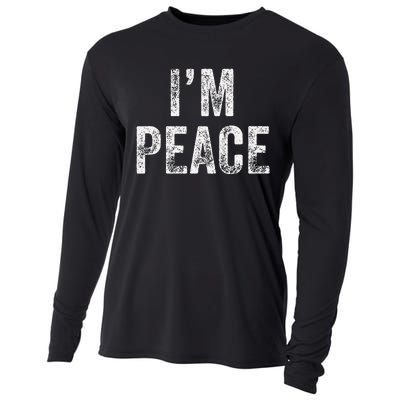 I Come In Peace IM Peace Funny Matching Couple Lovers Cooling Performance Long Sleeve Crew