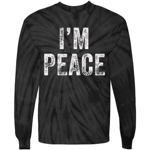 I Come In Peace IM Peace Funny Matching Couple Lovers Tie-Dye Long Sleeve Shirt