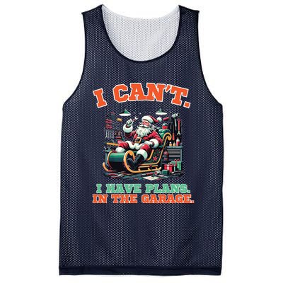 I Cant I Have Plans In The Garage Christmas Car Mechanics Mesh Reversible Basketball Jersey Tank