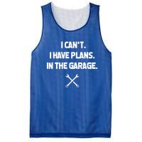 I Can't I Have Plans In The Garage Funny Gift Mesh Reversible Basketball Jersey Tank