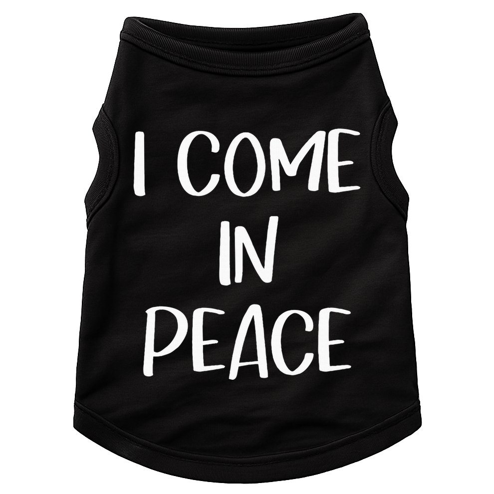 I Come In Peace IM Peace Couple Matching Doggie Tank