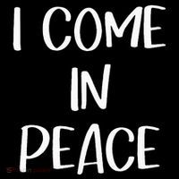 I Come In Peace IM Peace Couple Matching Flatbill Hat