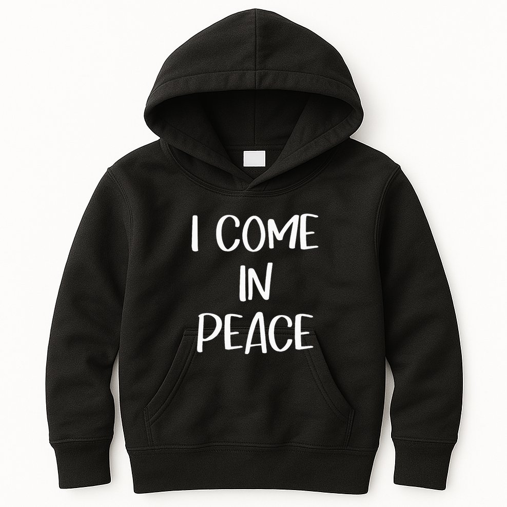 I Come In Peace IM Peace Couple Matching Kids Hoodie