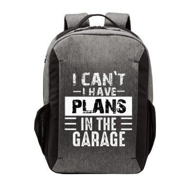 I Cant I Have Plans In The Garage Funny Retro Car Mechanic Vector Backpack