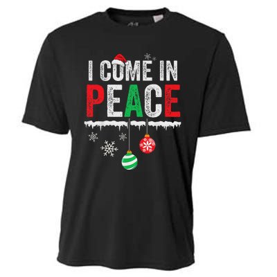 I Come In Peace IM Peace Funny Matching Couple Christmas Cooling Performance Crew T-Shirt