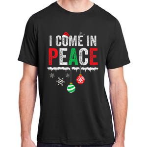 I Come In Peace IM Peace Funny Matching Couple Christmas Adult ChromaSoft Performance T-Shirt