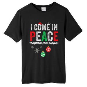 I Come In Peace IM Peace Funny Matching Couple Christmas Tall Fusion ChromaSoft Performance T-Shirt