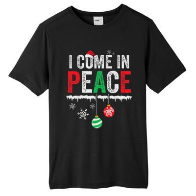 I Come In Peace IM Peace Funny Matching Couple Christmas Tall Fusion ChromaSoft Performance T-Shirt