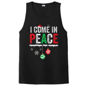 I Come In Peace IM Peace Funny Matching Couple Christmas PosiCharge Competitor Tank