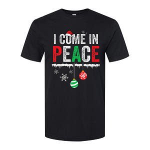 I Come In Peace IM Peace Funny Matching Couple Christmas Softstyle CVC T-Shirt