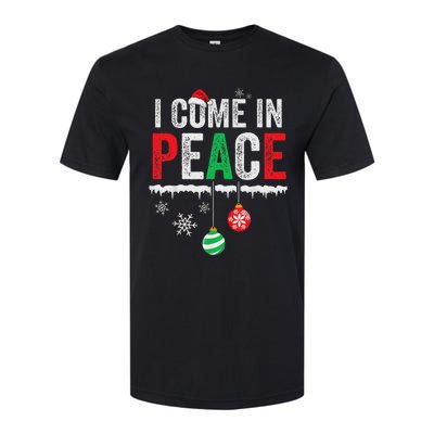 I Come In Peace IM Peace Funny Matching Couple Christmas Softstyle CVC T-Shirt