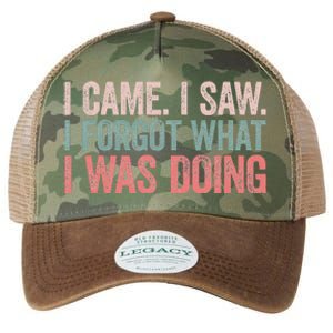 I Came I Saw I Forgot What I Was Doing Legacy Tie Dye Trucker Hat