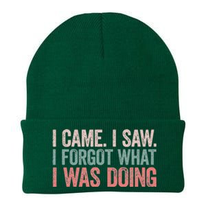 I Came I Saw I Forgot What I Was Doing Knit Cap Winter Beanie