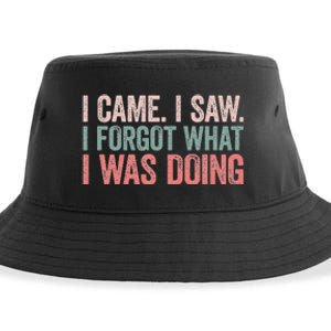 I Came I Saw I Forgot What I Was Doing Sustainable Bucket Hat