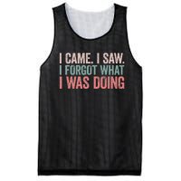 I Came I Saw I Forgot What I Was Doing Mesh Reversible Basketball Jersey Tank