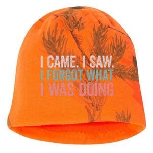 I Came I Saw I Forgot What I Was Doing Kati - Camo Knit Beanie