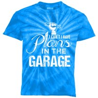 I Can't I Have Plans In The Garage Gift Car Mechanic Gift Fist Gift Kids Tie-Dye T-Shirt