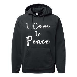 I Come In Peace Im Peace Funny Matching Couple Performance Fleece Hoodie