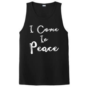 I Come In Peace Im Peace Funny Matching Couple PosiCharge Competitor Tank