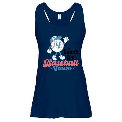 I Can't It's Baseball Season Baseball Mom Life Baseball Lover Ladies Essential Flowy Tank