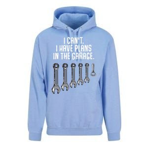 I Can't I Have Plans In The Garage Funny Gift Unisex Surf Hoodie