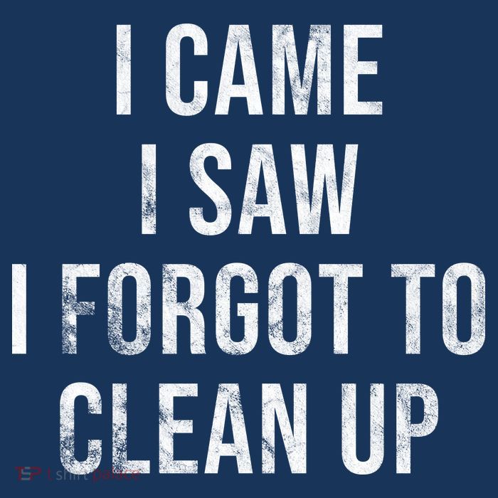 I Came I Saw I Forgot To Clean Up Funny Flatbill Hat