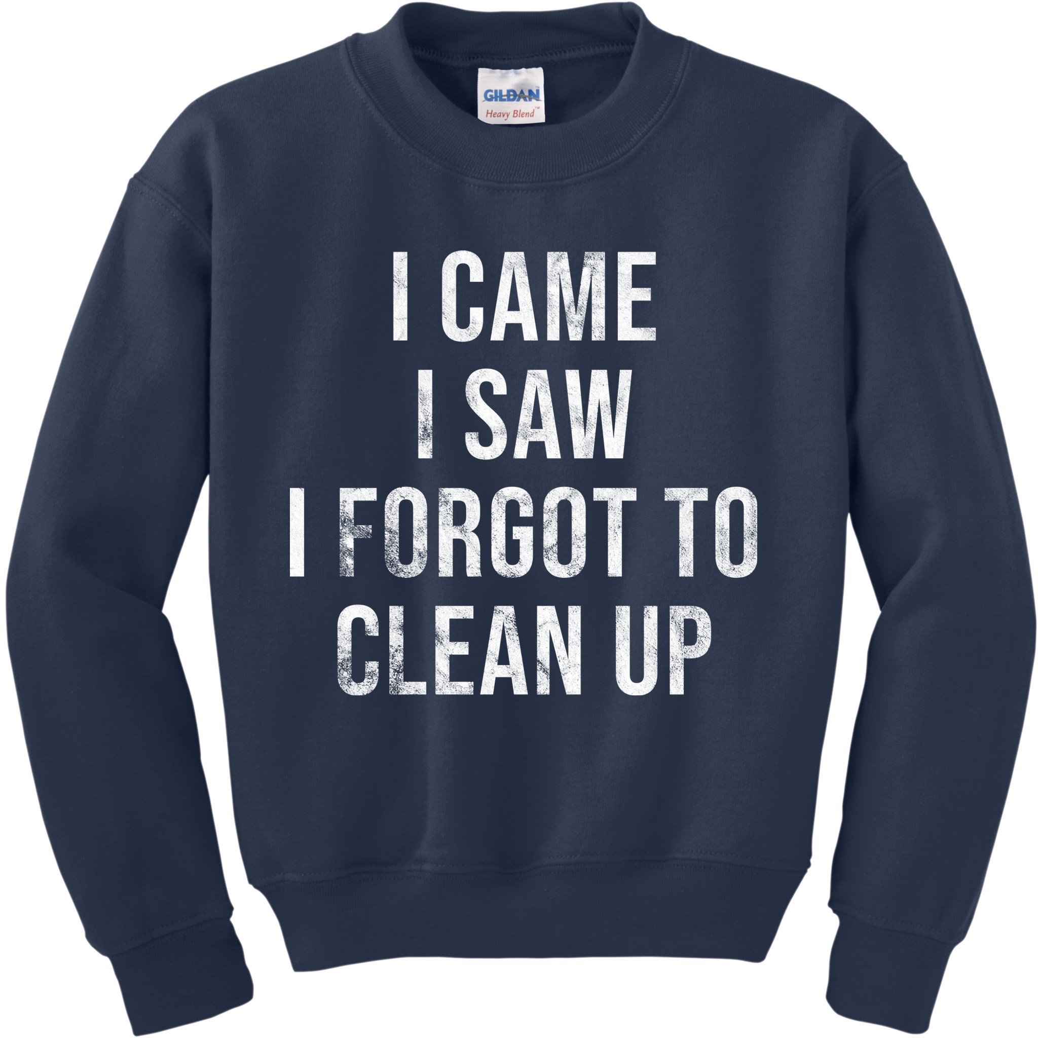 I Came I Saw I Forgot To Clean Up Funny Kids Sweatshirt